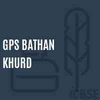 Gps Bathan Khurd Primary School Logo