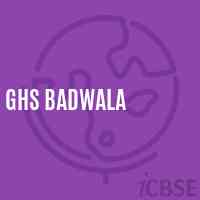Ghs Badwala Secondary School Logo