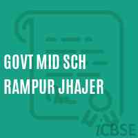 Govt Mid Sch Rampur Jhajer Secondary School Logo