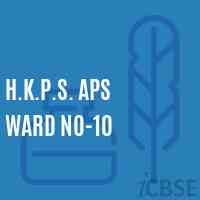 H.K.P.S. Aps Ward No-10 Middle School Logo