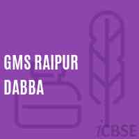 Gms Raipur Dabba Middle School Logo