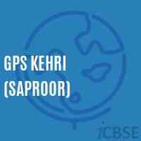 Gps Kehri (Saproor) Primary School Logo
