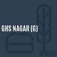 Ghs Nagar (G) Secondary School Logo