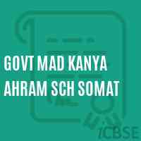 Govt Mad Kanya Ahram Sch Somat Senior Secondary School Logo