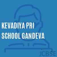 Kevadiya Pri School Gandeva Logo