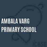 Ambala Varg Primary School Logo