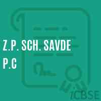 Z.P. Sch. Savde P.C Primary School Logo