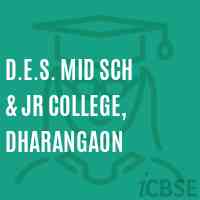 D.E.S. Mid Sch & Jr College, Dharangaon High School Logo