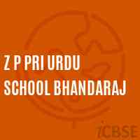 Z P Pri Urdu School Bhandaraj Logo
