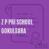 Z P Pri School Gokulsara Logo