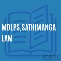 Mdlps,Sathimangalam Primary School Logo