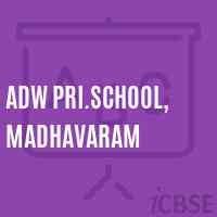 Adw Pri.School, Madhavaram Logo