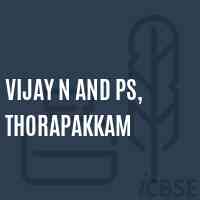 Vijay N and PS, Thorapakkam Primary School Logo