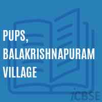 Pups, Balakrishnapuram Village Primary School Logo