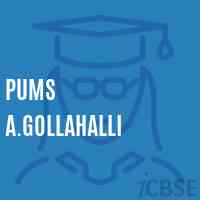 Pums A.Gollahalli Middle School Logo