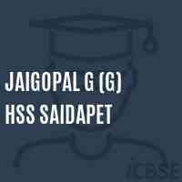 Jaigopal G (G) Hss Saidapet High School Logo