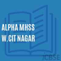 Alpha Mhss W.Cit Nagar Senior Secondary School Logo