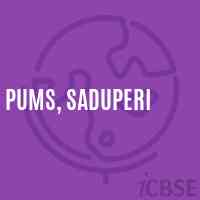 Pums, Saduperi Middle School Logo