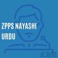 Zpps Nayashi Urdu Primary School Logo