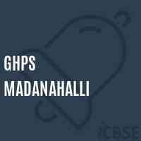 Ghps Madanahalli Middle School Logo
