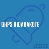 Ghps Bidarakote Middle School Logo