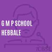 G M P School Hebbale Logo