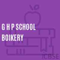 G H P School Boikery Logo