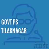 Govt Ps Tilaknagar Primary School Logo