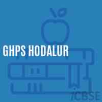 Ghps Hodalur Middle School Logo