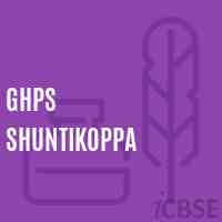 Ghps Shuntikoppa Middle School Logo