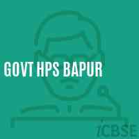 Govt Hps Bapur Primary School Logo