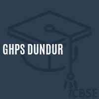 Ghps Dundur Middle School Logo