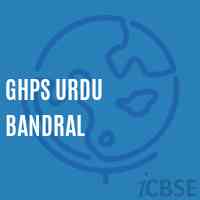 Ghps Urdu Bandral Middle School Logo