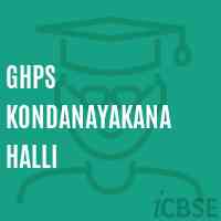 Ghps Kondanayakana Halli Middle School Logo