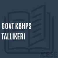 Govt Kbhps Tallikeri Middle School Logo