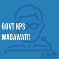 Govt Hps Wadawatti Middle School Logo