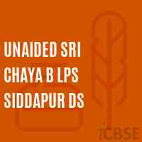 Unaided Sri Chaya B Lps Siddapur Ds Primary School Logo