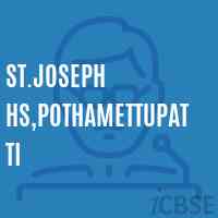St.Joseph Hs,Pothamettupatti Secondary School Logo