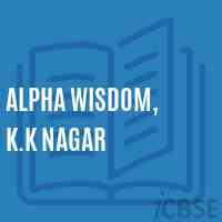 Alpha Wisdom, K.K Nagar Senior Secondary School Logo