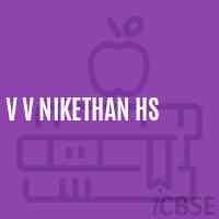 V V Nikethan Hs Secondary School Logo