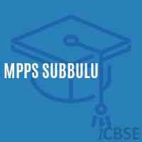 MPPS Subbulu Primary School Logo
