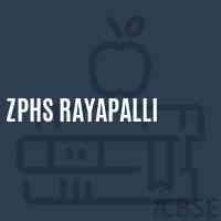 Zphs Rayapalli Secondary School Logo