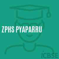 Zphs Pyaparru Secondary School Logo