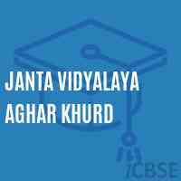 Janta Vidyalaya Aghar Khurd Secondary School Logo