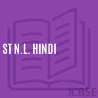 St N.L. Hindi Primary School Logo
