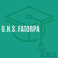 G.H.S. Fatorpa Secondary School Logo