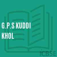 G.P.S Kuddi Khol Primary School Logo