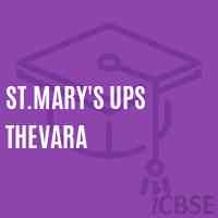 St.Mary'S Ups Thevara Middle School Logo