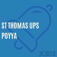 St Thomas Ups Poyya Middle School Logo