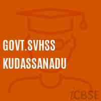 Govt.Svhss Kudassanadu Senior Secondary School Logo